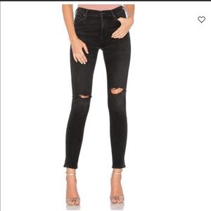Citizens Of Humanity Rocket High Rise Skinny Distressed Darkness NEW Size 26